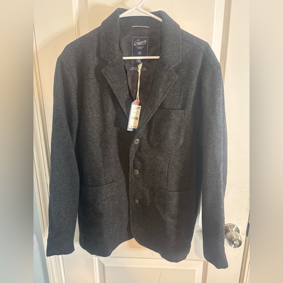 Grayers Hutton Wool Twill Sport Coat - Charcoal Gray Blazer size L NWT - Picture 3 of 8